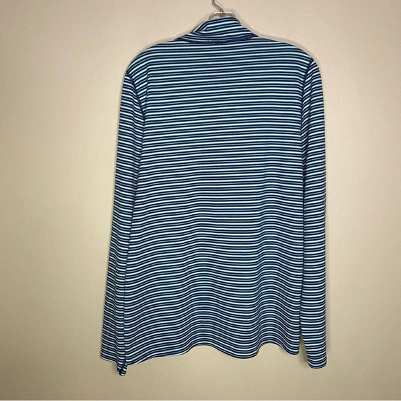 Patagonia Capilene 3 Midweight 1/4 Zip Neck in Blue Stripe men large - Picture 3 of 6